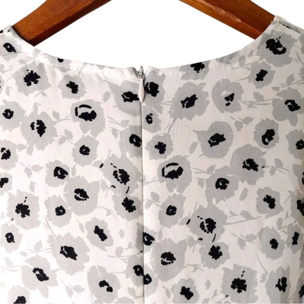 LUC&CE Floral Romper Flutter Sleeve Tie Bosom Jumpsuit Playsuit Sz S - Picture 9 of 11